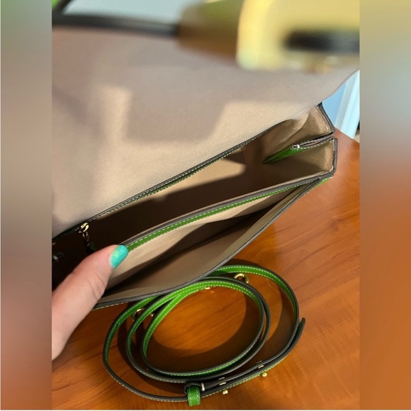 NEW! Kate Spade Katy Medium Vibrant Green Top Handle Bag - Picture 6 of 9